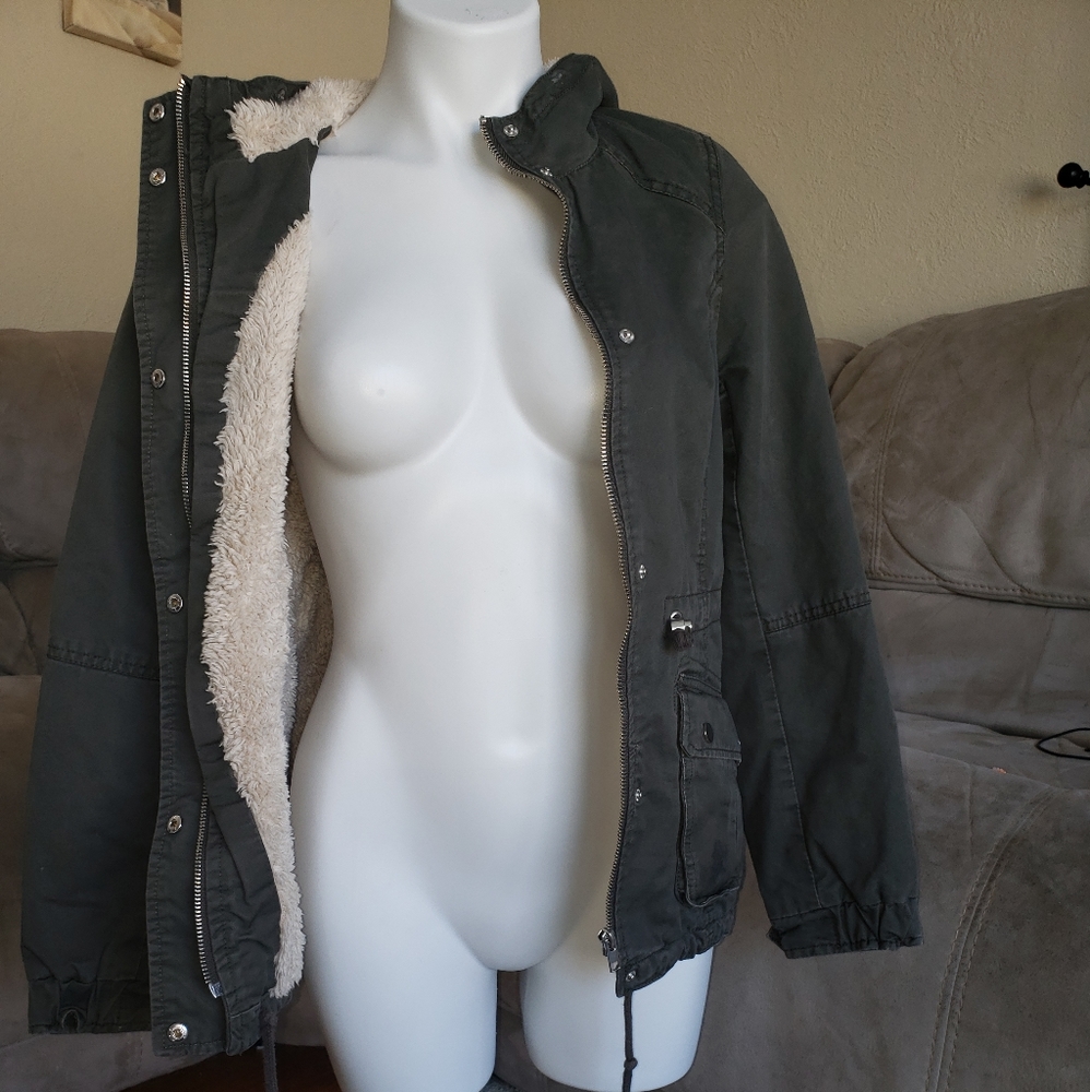 Divided Brand Size 2 (XS) Army Green Lined Jacket